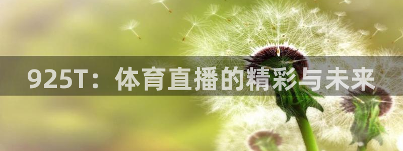 114624直播：925T：体育直播的精彩与未来
